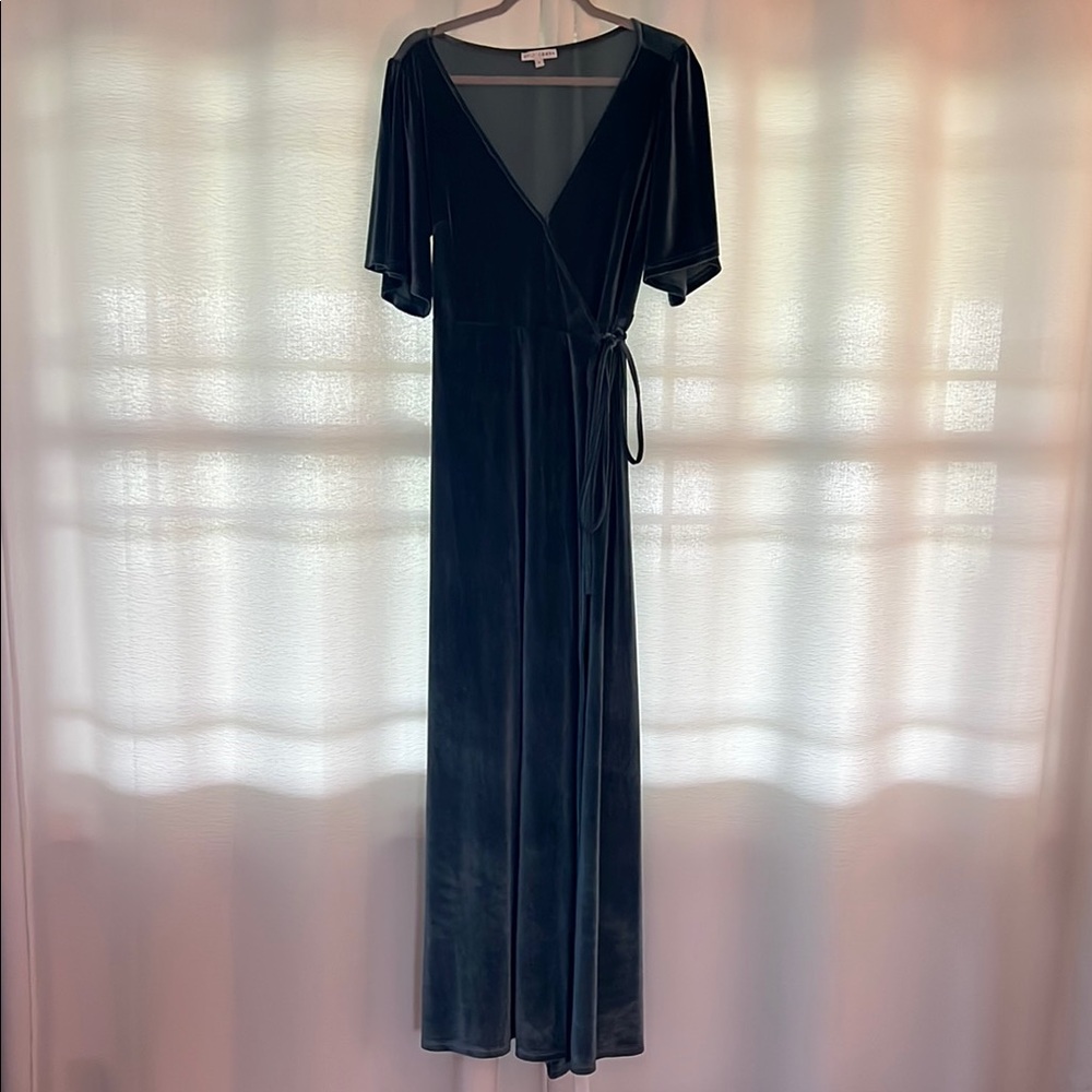Megan Velvet Wrap Dress
